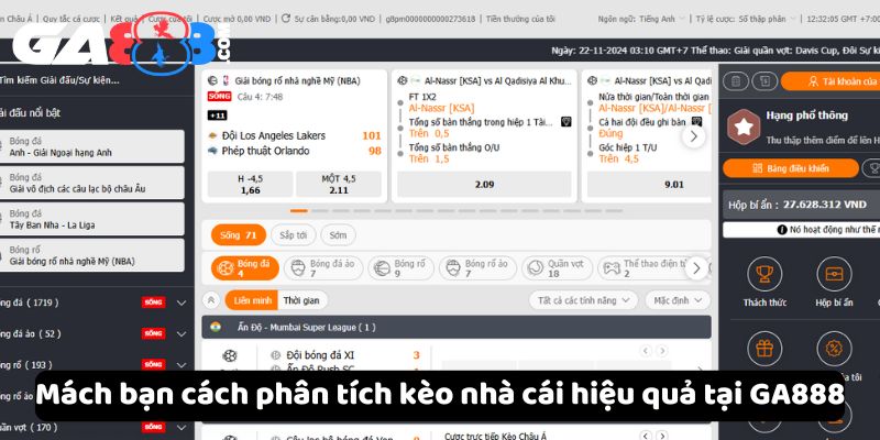 Mách bạn cách phân tích kèo nhà cái hiệu quả tại GA888